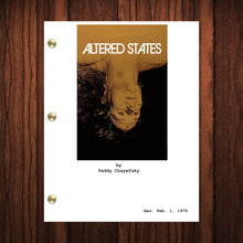 Load image into Gallery viewer, Altered States Movie Script Reprint Full Screenplay Full Script