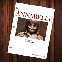 Load image into Gallery viewer, Annabelle Annabelle Movie Script Reprint Full Screenplay Full Script