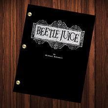 Load image into Gallery viewer, Beetle Juice Movie Script Reprint Full Screenplay Full Script