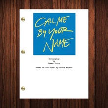 Load image into Gallery viewer, Call Me By Your Name Movie Script Reprint Full Screenplay Full Script