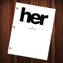 Load image into Gallery viewer, HER Movie Script Reprint Full Screenplay Full Script Joaquin Phoenix