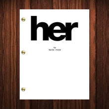 Load image into Gallery viewer, HER Movie Script Reprint Full Screenplay Full Script Joaquin Phoenix