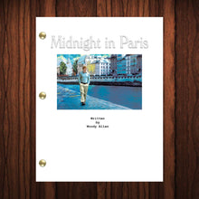 Load image into Gallery viewer, Midnight In Paris Movie Script Reprint Full Screenplay Full Script Woody Allen