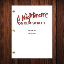 Load image into Gallery viewer, A Nightmare on Elm Street Movie Script Reprint Full Screenplay Full Script