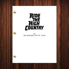 Load image into Gallery viewer, Ride the High Country Movie Script Reprint Full Screenplay Full Script