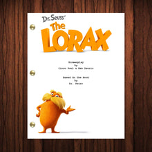 Load image into Gallery viewer, The Lorax Movie Script Reprint Full Screenplay Full Script Dr. Seuss