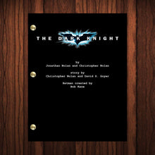 Load image into Gallery viewer, The Dark Knight Movie Script Reprint Full Screenplay Full Script Batman