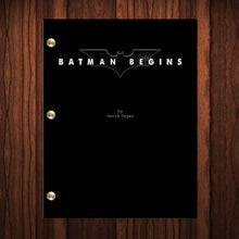 Load image into Gallery viewer, Batman Begins Movie Script Reprint Full Screenplay Full Script