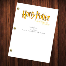 Load image into Gallery viewer, Harry Potter Movie Script Reprint Full Screenplay Full Script Harry Potter and the Sorcerer's Stone