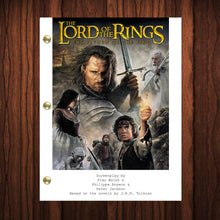 Load image into Gallery viewer, The Lord of the Rings Movie Script Reprint Full Screenplay Full Script The Lord of the Rings The Return of the King