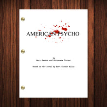 Load image into Gallery viewer, American Psycho Movie Script Reprint Full Screenplay Full Script