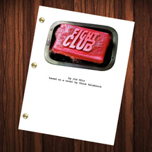 Load image into Gallery viewer, Fight Club Movie Script Reprint Full Screenplay Full Script Brad Pitt