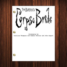 Load image into Gallery viewer, Corpse Bride Movie Script Reprint Full Screenplay Full Script