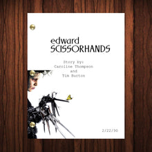 Load image into Gallery viewer, Edward Scissorhands Movie Script Reprint Full Screenplay Full Script