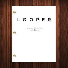 Load image into Gallery viewer, Looper Movie Script Reprint Full Screenplay Full Script