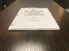 Load image into Gallery viewer, The Nightmare Before Christmas Movie Script Reprint Full Screenplay Full Script Danny Elfman Tim Burton