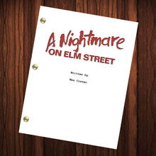 Load image into Gallery viewer, A Nightmare on Elm Street Movie Script Reprint Full Screenplay Full Script