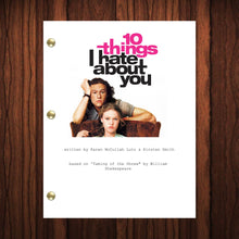 Load image into Gallery viewer, 10 Things I Hate About You Movie Script Reprint Full Screenplay Full Script