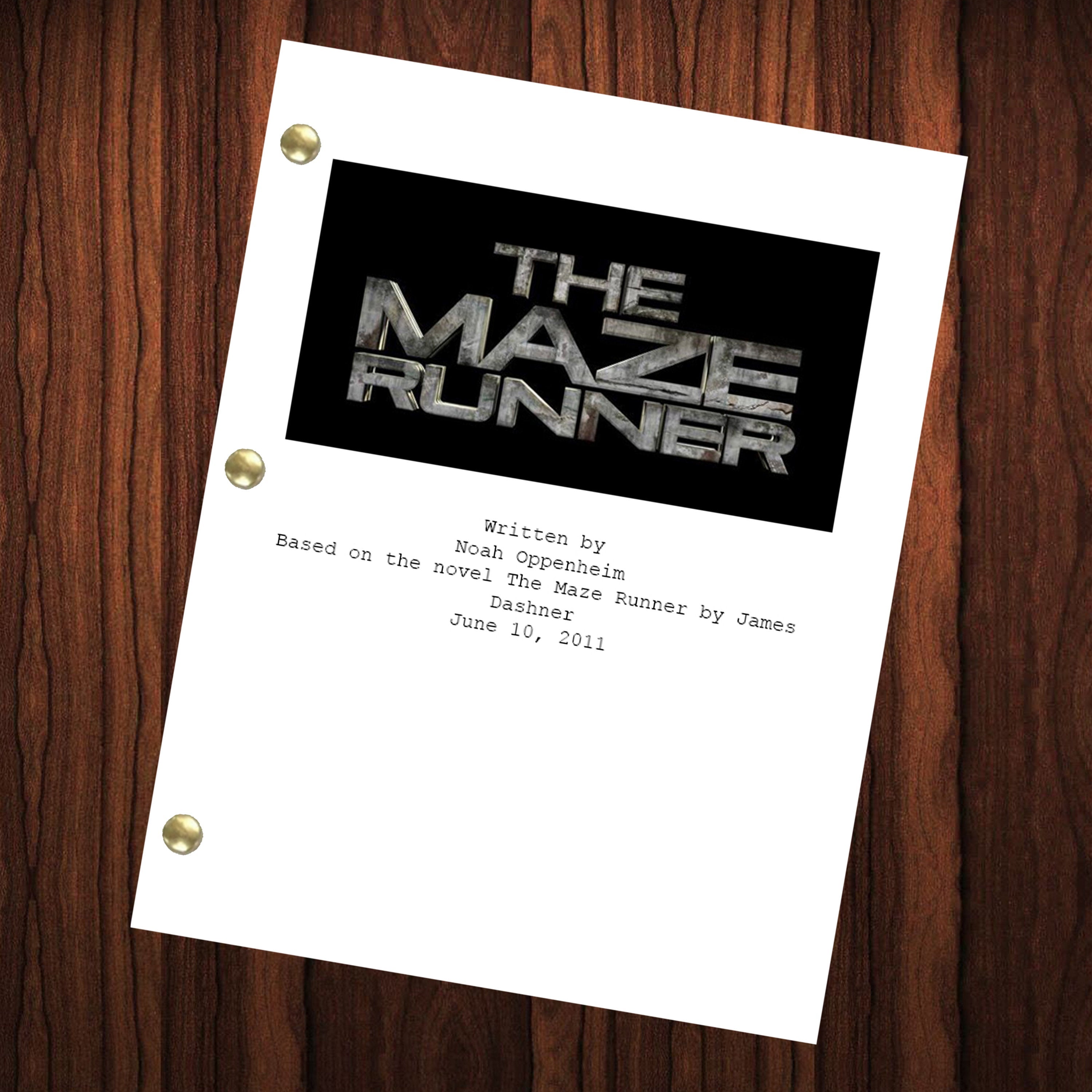 The Maze Runner (2014) Screenplay - Script Slug