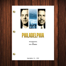 Load image into Gallery viewer, Philadelphia Movie Script Reprint Full Screenplay Full Script Philadelphia