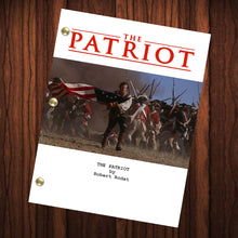 Load image into Gallery viewer, The Patriot Movie Script Reprint Full Screenplay Full Script Patriot