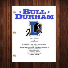 Load image into Gallery viewer, Bull Durham Movie Script Reprint Full Screenplay Full Script