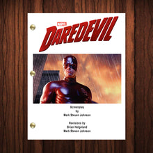 Load image into Gallery viewer, Daredevil Movie Script Reprint Full Screenplay Full Script Ben Affleck
