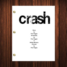 Load image into Gallery viewer, Crash Movie Script Reprint Full Screenplay Full Script