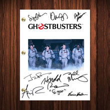 Load image into Gallery viewer, Ghostbusters Movie Script Reprint Autographed Cast Signed Full Screenplay Full Script Dr. Peter Venkman Dana Barret Dan Aykroyd