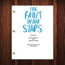 Load image into Gallery viewer, The Fault in Our Stars Movie Script Reprint Full Screenplay Full Script Ansel Elgort Shailene Woodley John Green