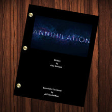 Load image into Gallery viewer, Annihilation Movie Script Reprint Full Screenplay Full Script Natalie Portman Tessa Thompson Jennifer Jason Leigh