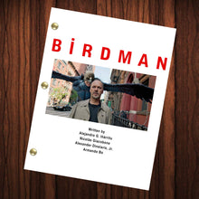 Load image into Gallery viewer, Birdman Movie Script Reprint Full Screenplay Full Script Michael Keaton Edward Norton Emma Stone Naomi Watts Zach Galifianakis