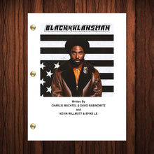 Load image into Gallery viewer, BlacKkKlansman Movie Script Reprint Full Screenplay Full Script