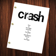 Load image into Gallery viewer, Crash Movie Script Reprint Full Screenplay Full Script