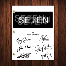 Load image into Gallery viewer, Seven Se7en Autographed Signed Movie Script Reprint Brad Pitt Morgan Freeman Gwyneth Paltrow Autograph Reprint Full Screenplay Full Script
