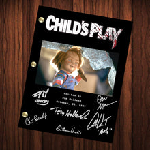 Load image into Gallery viewer, Child's Play Signed Autographed Script Full Screenplay Full Script Reprint Don Mancini Horror Film Classic Horror Chucky
