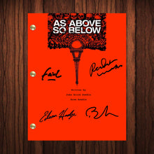 Load image into Gallery viewer, As Above So Below Signed Autographed Script Full Screenplay Full Script Reprint Horror Film Classic Horror