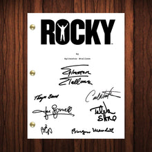 Load image into Gallery viewer, Rocky Autographed Signed Script Reprint Rocky Cast Signed Autograph Reprint Full Screenplay Sylvester Stallone Talia Shire