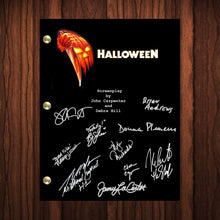 Load image into Gallery viewer, Halloween Autographed Signed Script Reprint Michael Myers Cast Signed Autograph Reprint Full Screenplay
