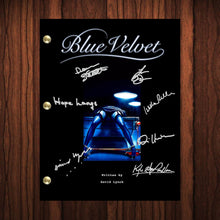 Load image into Gallery viewer, Blue Velvet Autographed Signed Script Reprint Signed Cast Autograph Reprint Full Screenplay Isabella Rossellini Dorothy Vallens