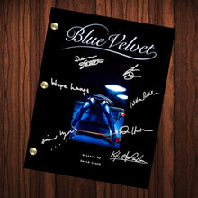 Load image into Gallery viewer, Blue Velvet Autographed Signed Script Reprint Signed Cast Autograph Reprint Full Screenplay Isabella Rossellini Dorothy Vallens