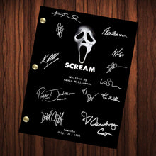 Load image into Gallery viewer, Scream Signed Autographed Script Full Screenplay Full Script Reprint Horror Movie Wes Craven Drew Barrymore