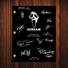 Load image into Gallery viewer, Scream Signed Autographed Script Full Screenplay Full Script Reprint Horror Movie Wes Craven Drew Barrymore