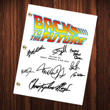 Load image into Gallery viewer, Back To The Future Signed Autographed Script Full Screenplay Full Script Reprint Michael J Fox