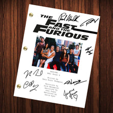 Load image into Gallery viewer, The Fast And Furious Signed Autographed Script Full Screenplay Full Script Reprint Paul Walker Michelle Rodriguez