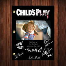 Load image into Gallery viewer, Child's Play Signed Autographed Script Full Screenplay Full Script Reprint Don Mancini Horror Film Classic Horror Chucky