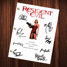 Load image into Gallery viewer, Resident Evil Autographed Signed Script Reprint Milla Jovovich Signed Cast Autograph Reprint Full Screenplay
