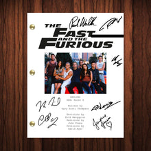 Load image into Gallery viewer, The Fast And Furious Signed Autographed Script Full Screenplay Full Script Reprint Paul Walker Michelle Rodriguez