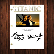 Load image into Gallery viewer, Titanic Autographed Signed Movie Script Reprint Leonardo DiCaprio Kate Winslet Autograph Reprint Full Screenplay Full Script