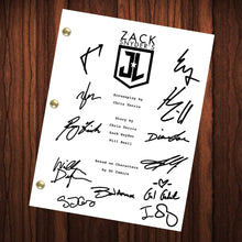 Load image into Gallery viewer, Zack Snyders Justice League Autographed Signed Script Transcript Reprint Signed